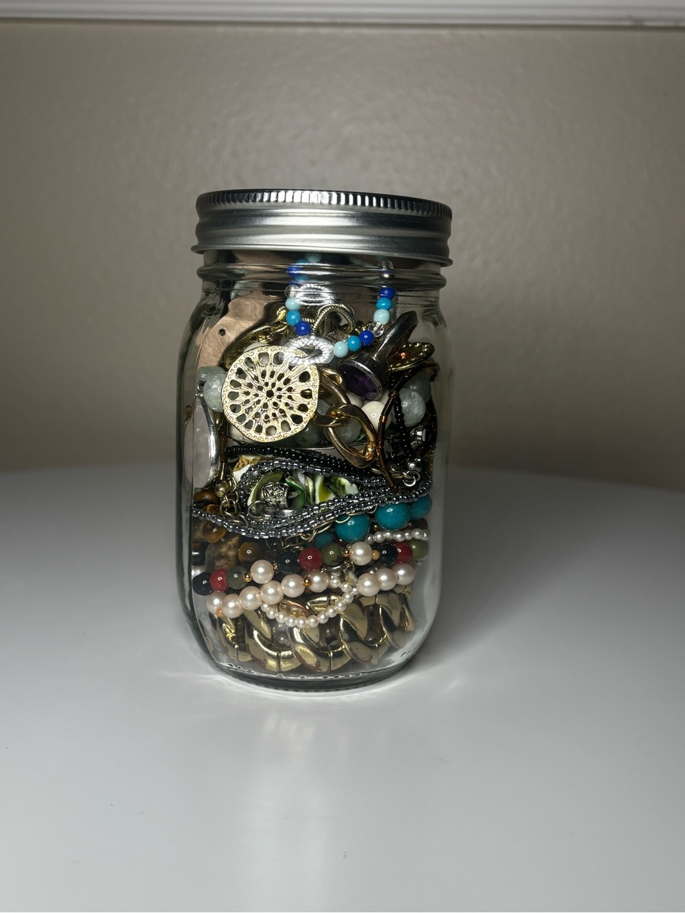 Mystery Jewelry Jar with Vintage - J45
